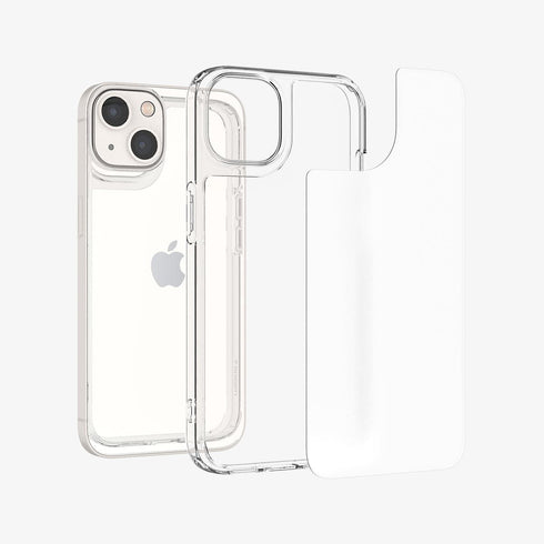 ACS03214 - iPhone 13 Pro Max Case Quartz Hybrid in crystal clear showing the back